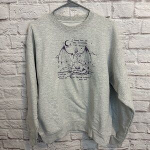 Taylor Swift FIGHTING DRAGONS WITH YOU crewneck sweatshirt see measurements
